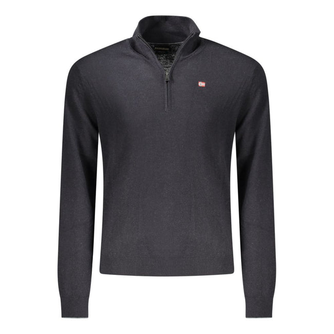 Napapijri Schwarzer Pullover aus Wolle für Männer