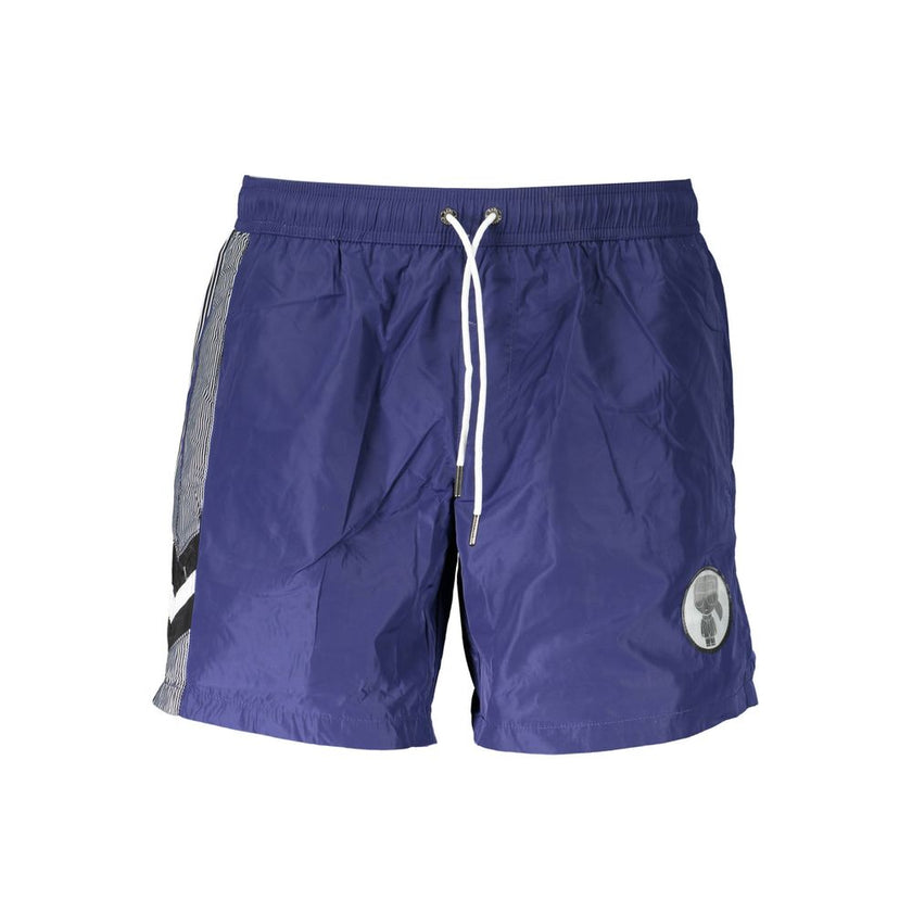 Karl Lagerfeld Blaue Polyester-Badebekleidung
