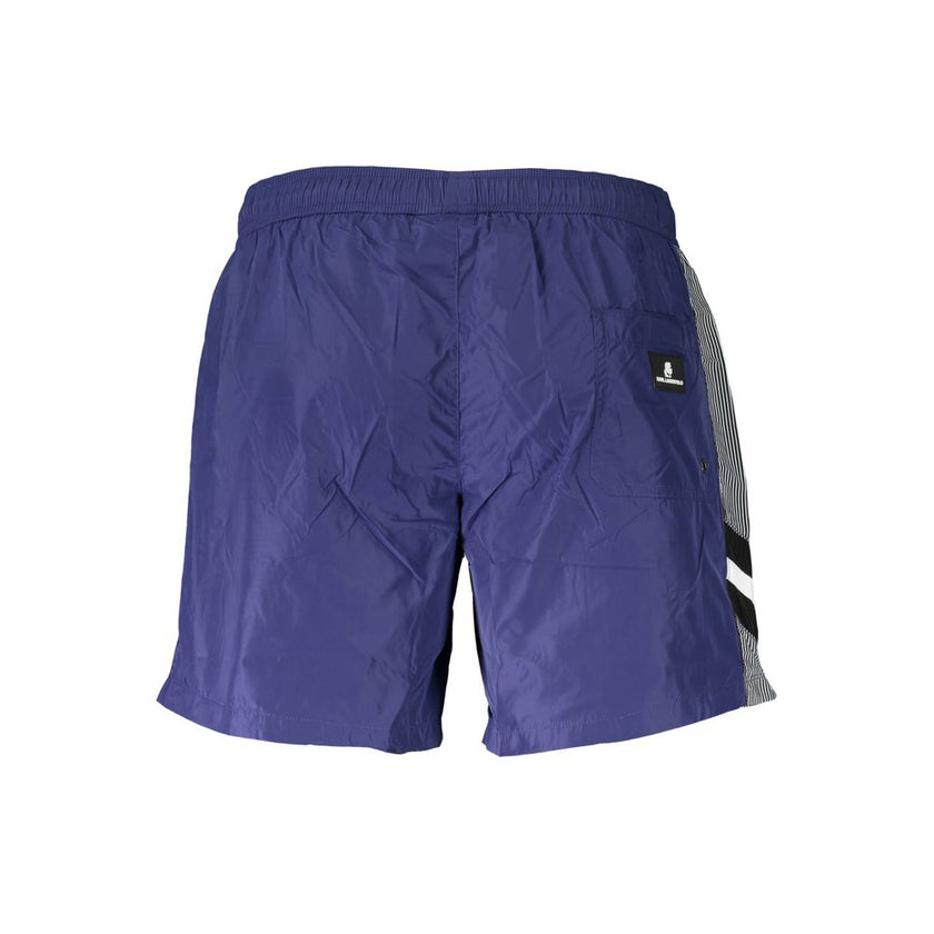 Karl Lagerfeld Blaue Polyester-Badebekleidung