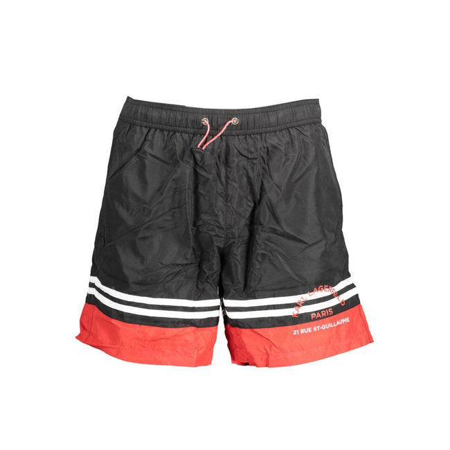 Karl Lagerfeld Schwarze Polyester-Badebekleidung