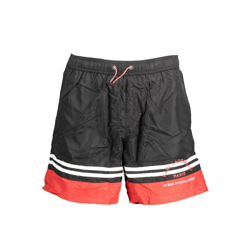 Karl Lagerfeld Schwarze Polyester-Badebekleidung