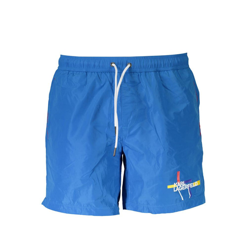 Karl Lagerfeld Blaue Polyester-Badebekleidung