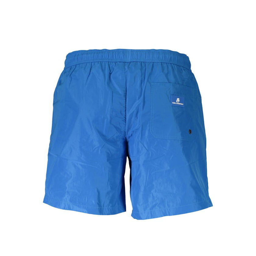 Karl Lagerfeld Blaue Polyester-Badebekleidung