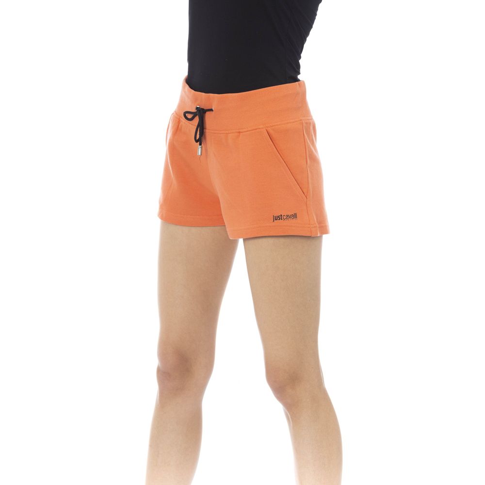 Just Cavalli Women's Orange Cotton Shorts