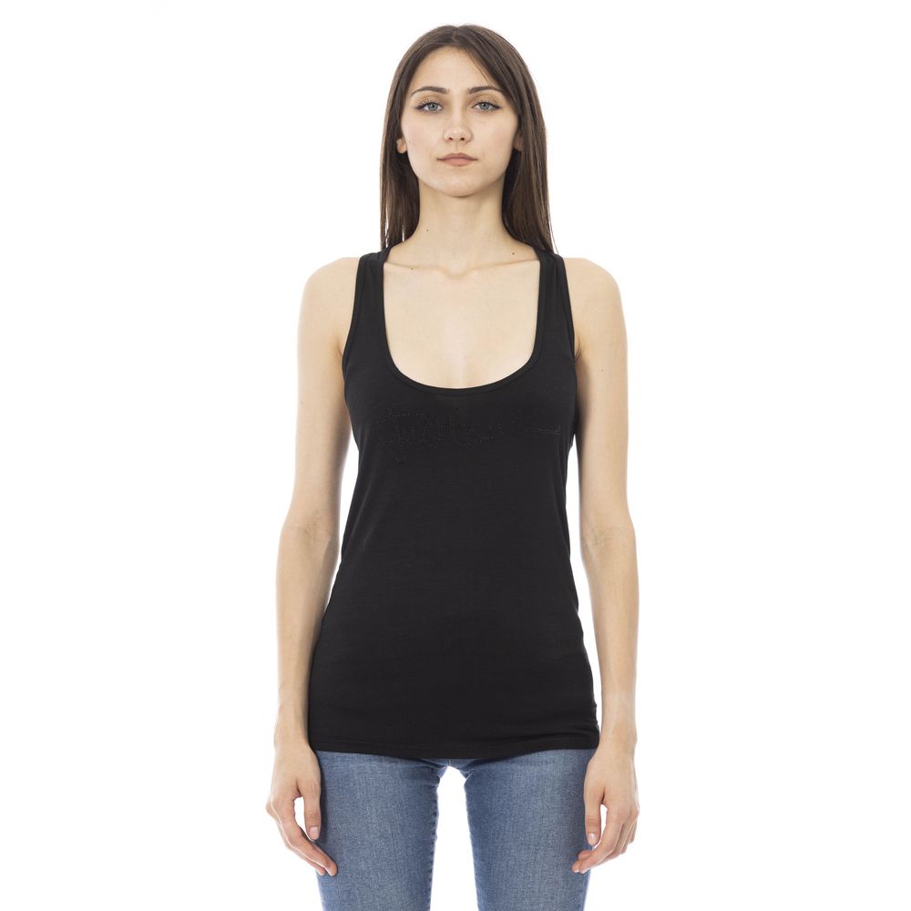 Just Cavalli Women's Black Viscose Top