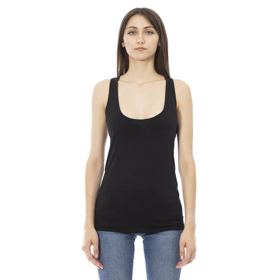 Just Cavalli Women's Black Viscose Top