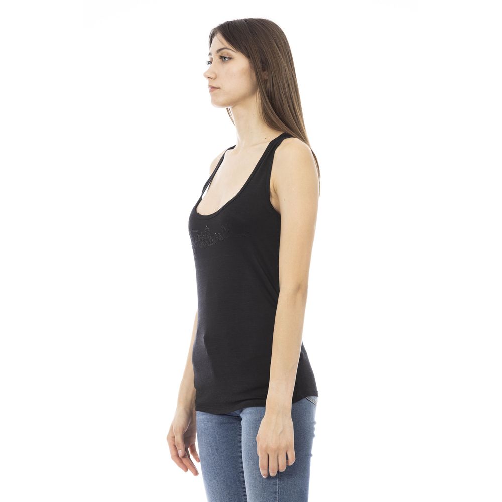 Just Cavalli Women's Black Viscose Top