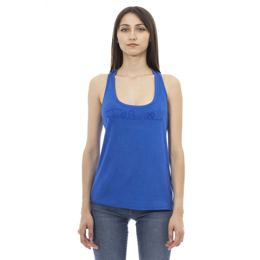 Just Cavalli Women's Viscose Top in Blue