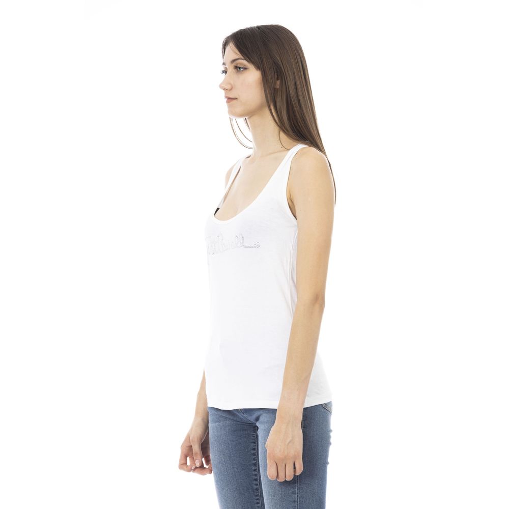 Just Cavalli White Viscose Women's Top