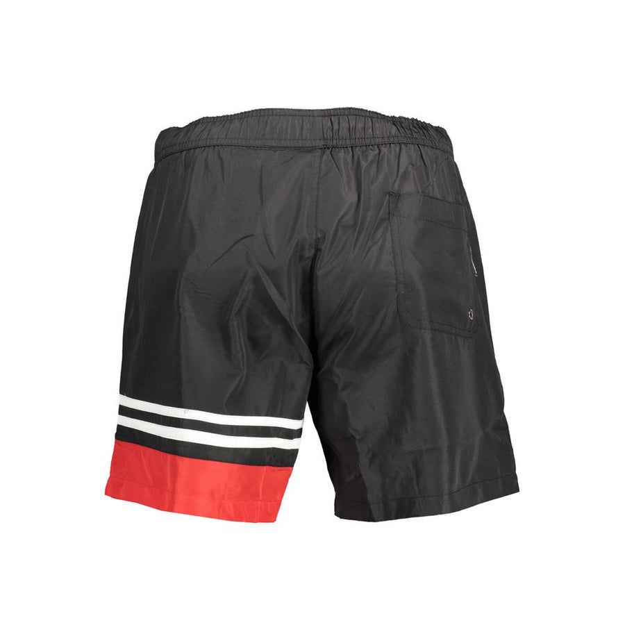 Karl Lagerfeld Schwarze Badeshorts aus Polyester für Herren
