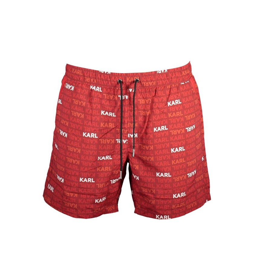 Karl Lagerfeld Rote Polyester-Badebekleidung