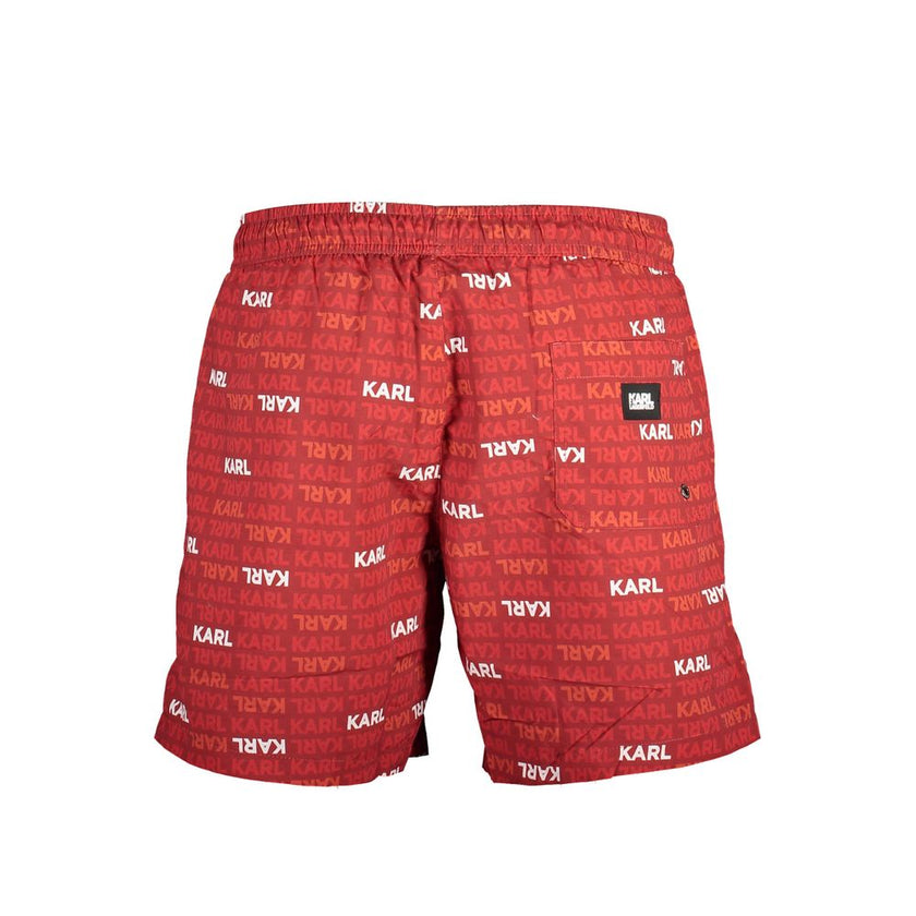 Karl Lagerfeld Rote Polyester-Badebekleidung