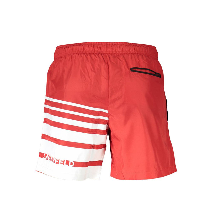 Karl Lagerfeld Rote Polyester-Badebekleidung