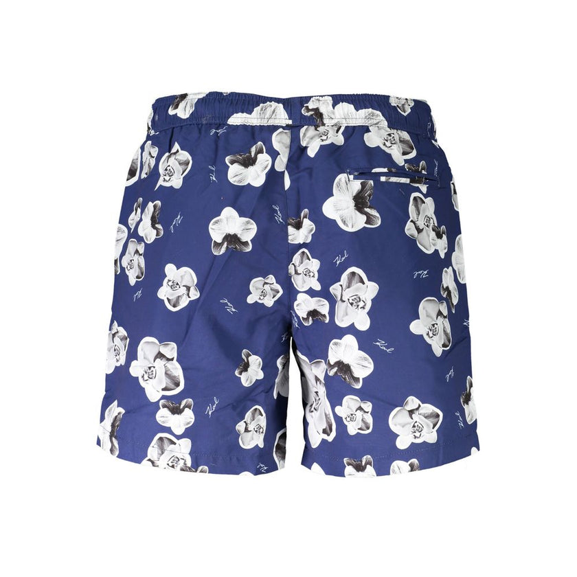 Karl Lagerfeld Blaue Polyester-Badebekleidung