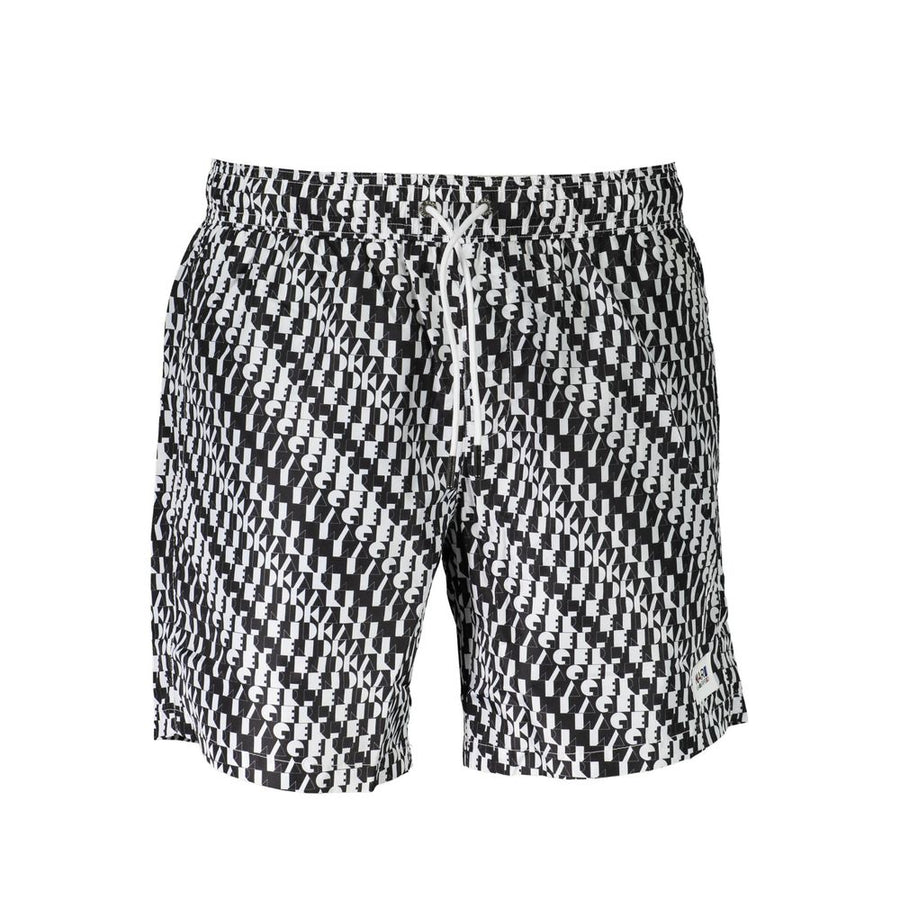 Karl Lagerfeld Men's White Polyester Swim Shorts