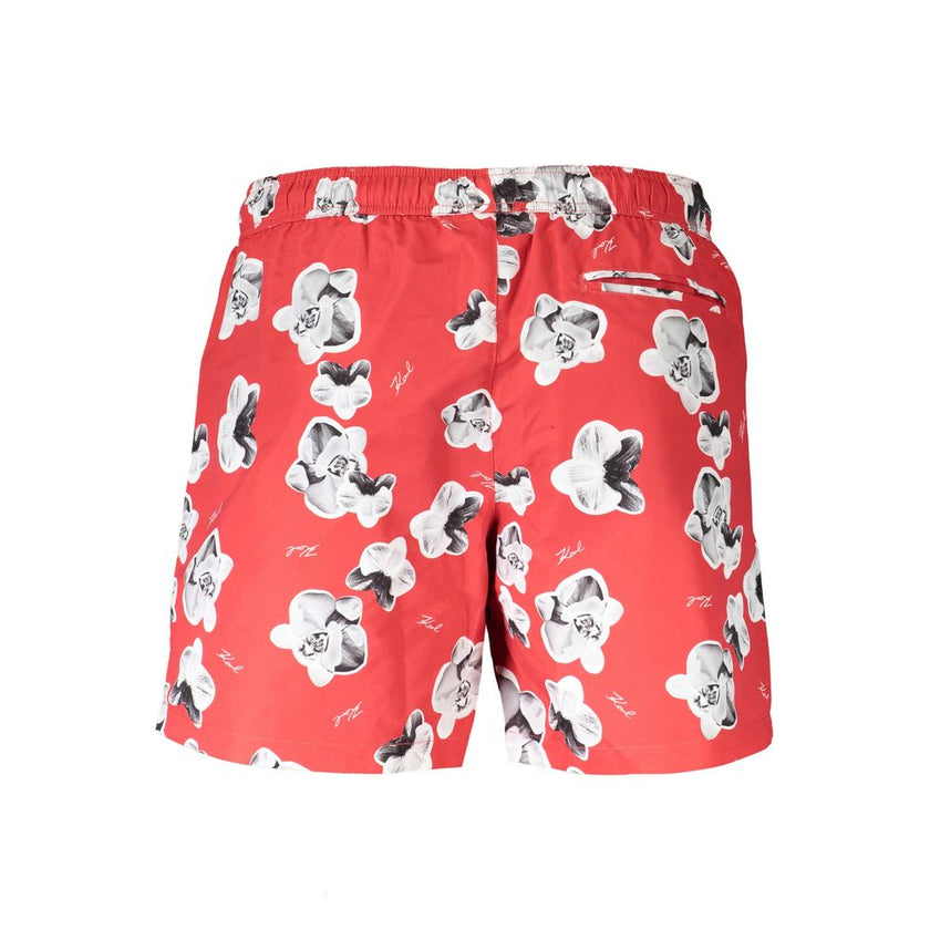 Karl Lagerfeld Rote Polyester-Badebekleidung