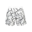 Karl Lagerfeld Weiße Herren-Badeshorts aus Polyester