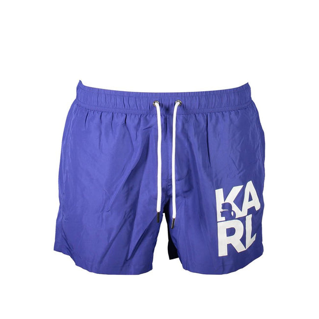 Karl Lagerfeld Blaue Polyester-Badebekleidung