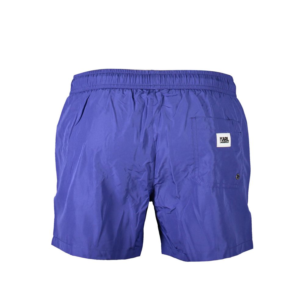 Karl Lagerfeld Blaue Polyester-Badebekleidung