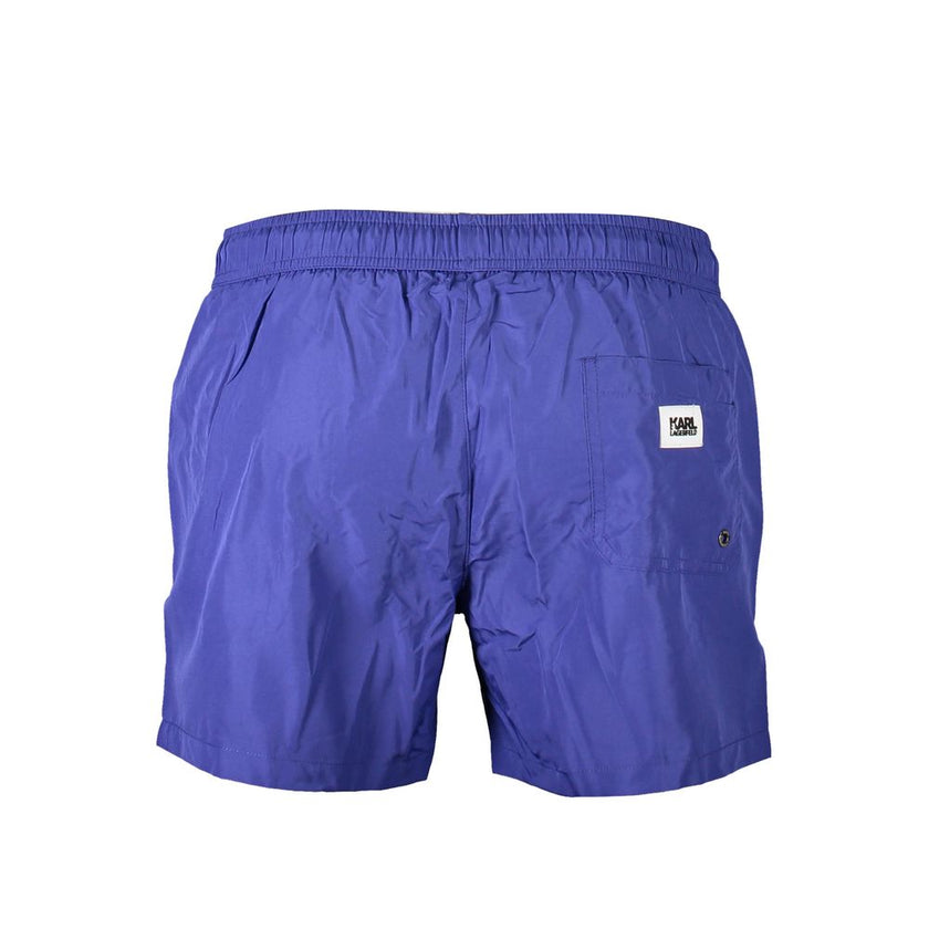 Karl Lagerfeld Blaue Polyester-Badebekleidung