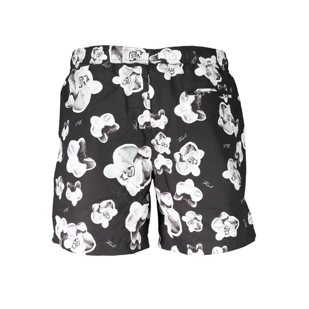 Karl Lagerfeld Nero Men's Polyester Swim Shorts