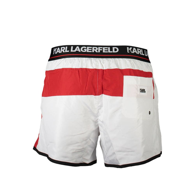 Karl Lagerfeld Weiße Polyester-Badebekleidung