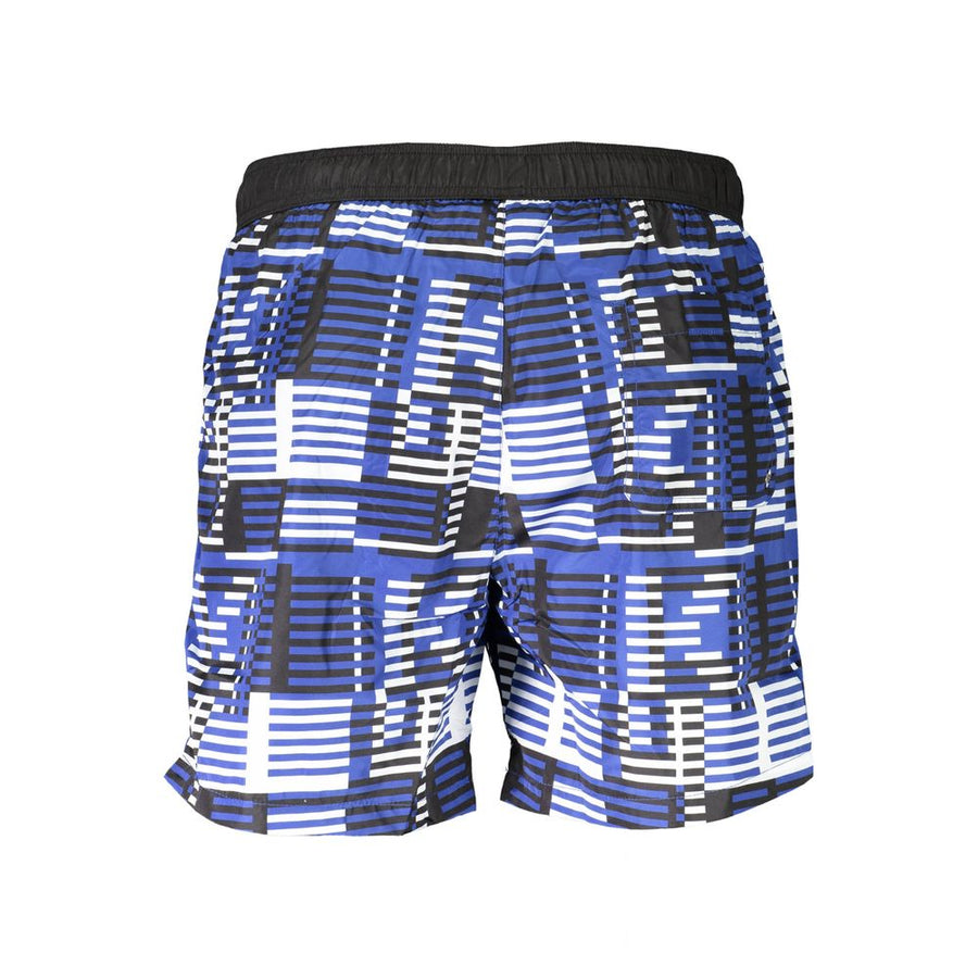 Karl Lagerfeld Blue Polyester Men's Swim Shorts