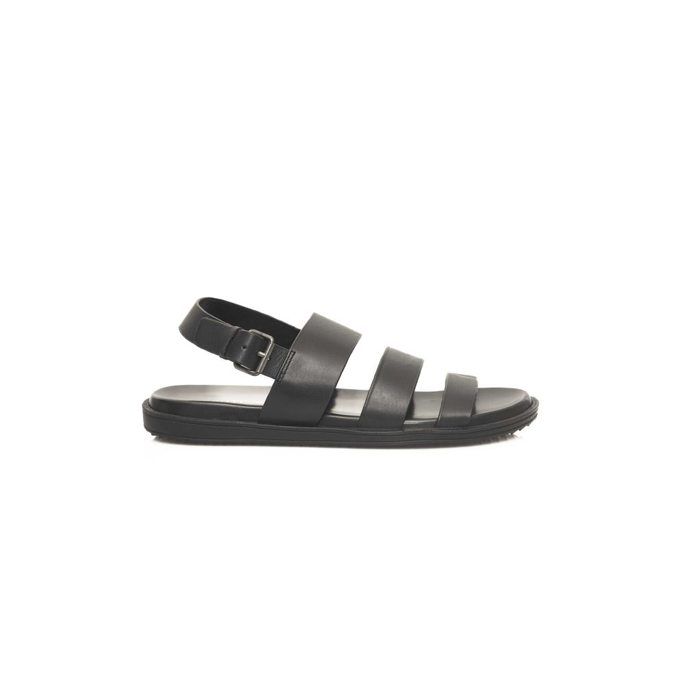 Cerruti 1881 Schwarze Sandalen aus Rindsleder für Herren