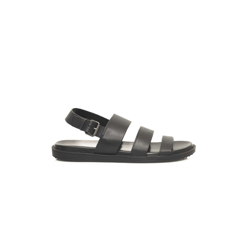 Cerruti 1881 Schwarze Sandalen aus Rindsleder für Herren