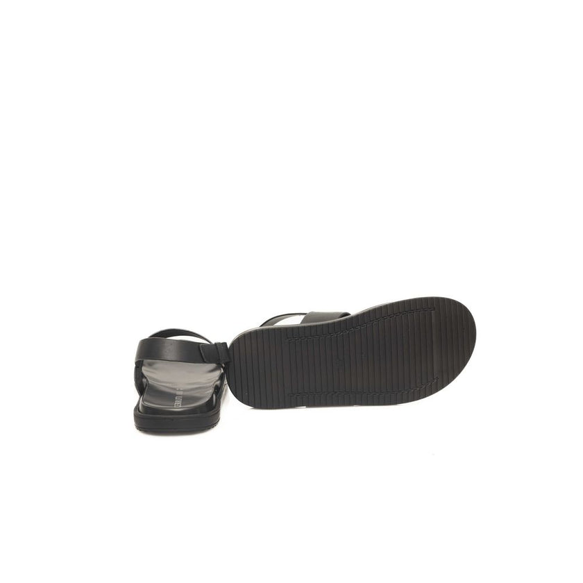 Cerruti 1881 Schwarze Sandalen aus Rindsleder für Herren