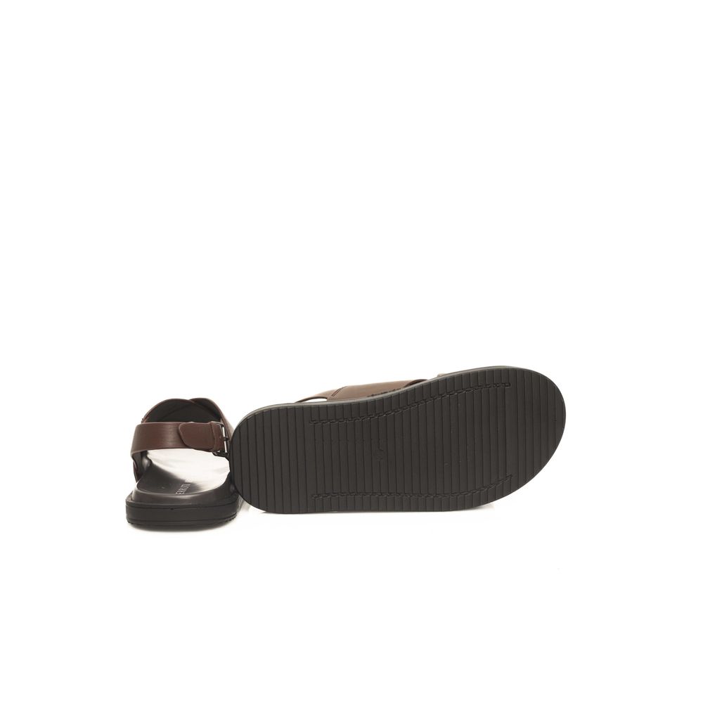 Cerruti 1881 Braune Rindsleder Herren Sandale