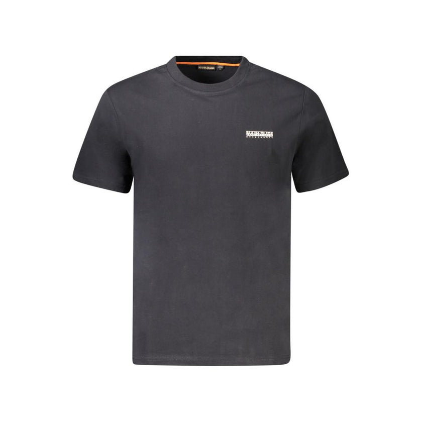 Napapijri Schwarzes Baumwoll-T-Shirt für Herren