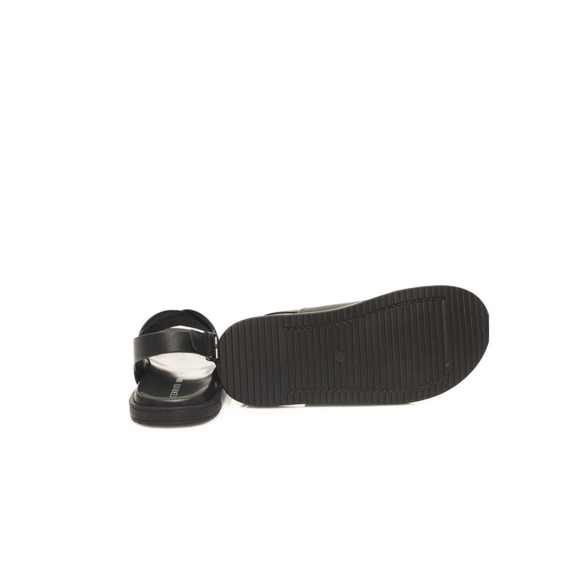 Cerruti 1881 Schwarze Leder-Herrensandale