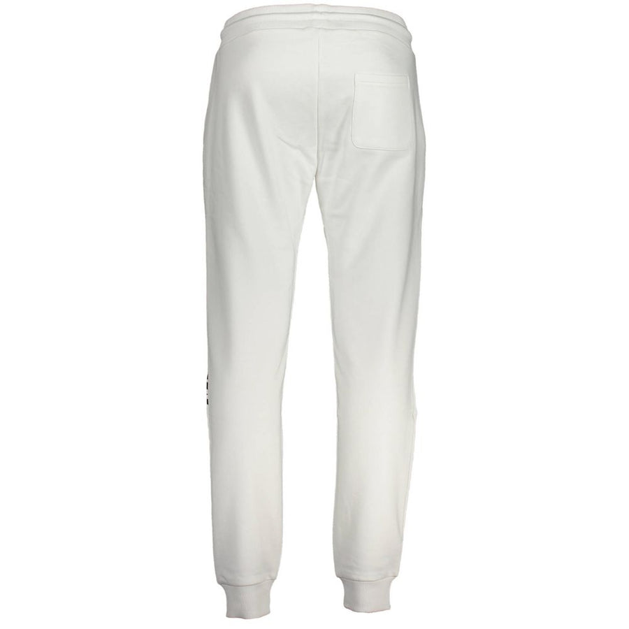 Cavalli Class White Cotton Trousers
