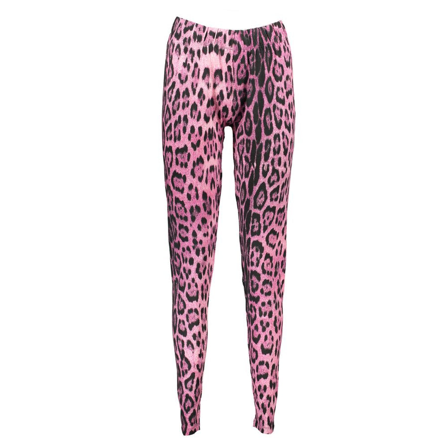 Cavalli Class Pink Cotton Trousers