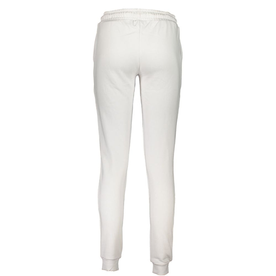 Cavalli Class White Cotton Trousers