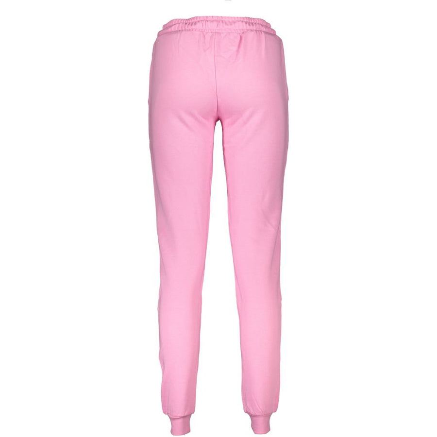 Cavalli Class Pink Cotton Trousers