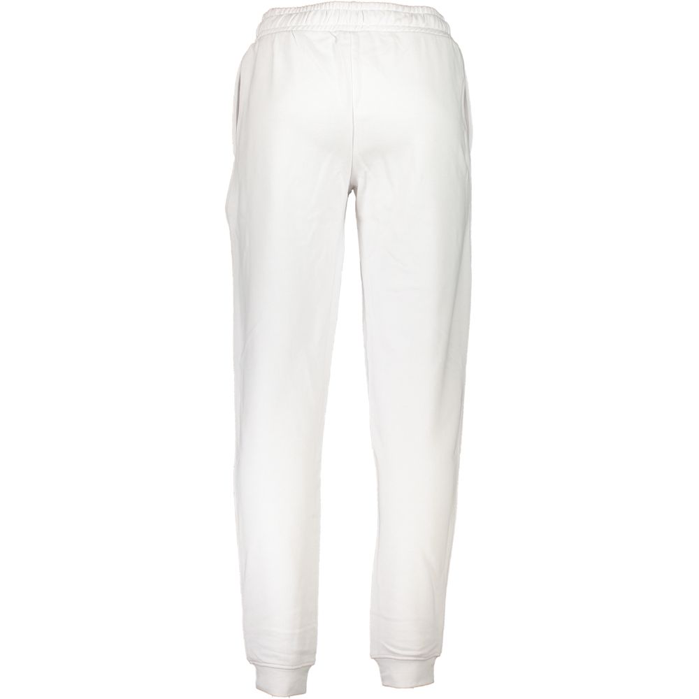 Cavalli Class White Cotton Trousers
