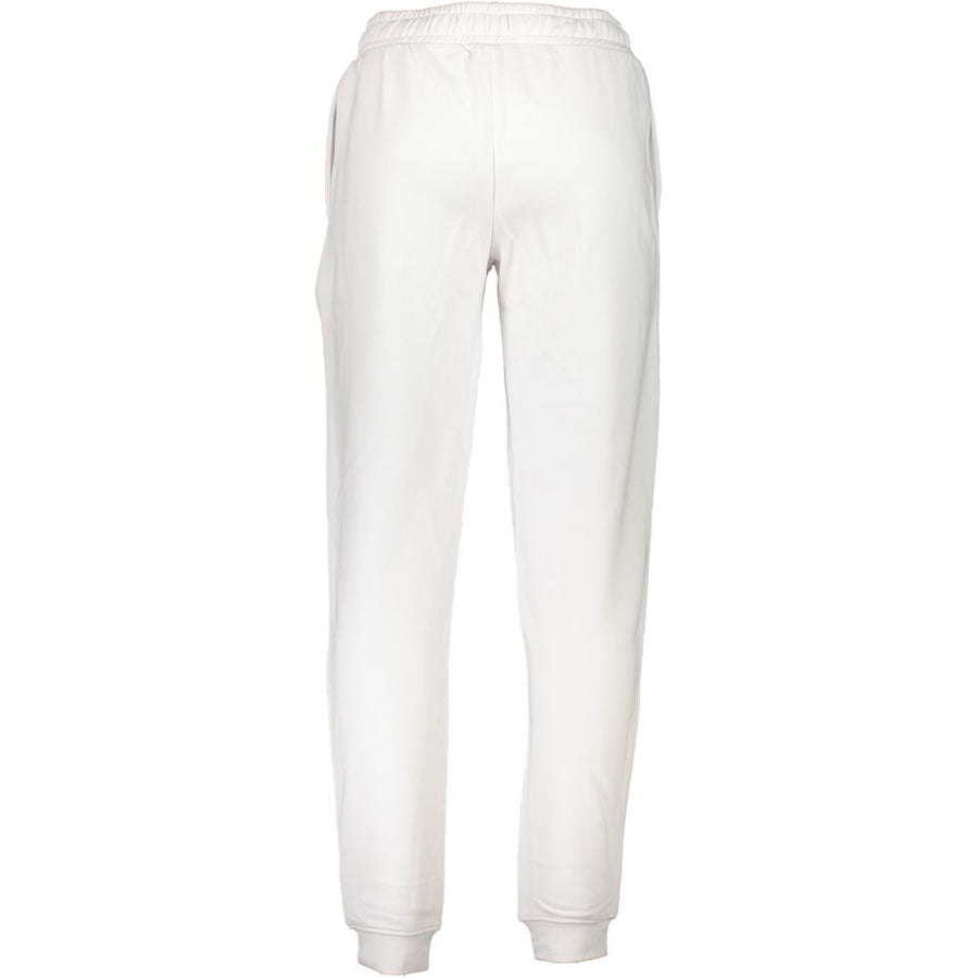 Cavalli Class White Cotton Trousers