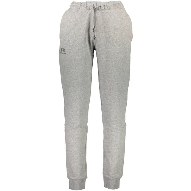 La Martina Graue Baumwollhose