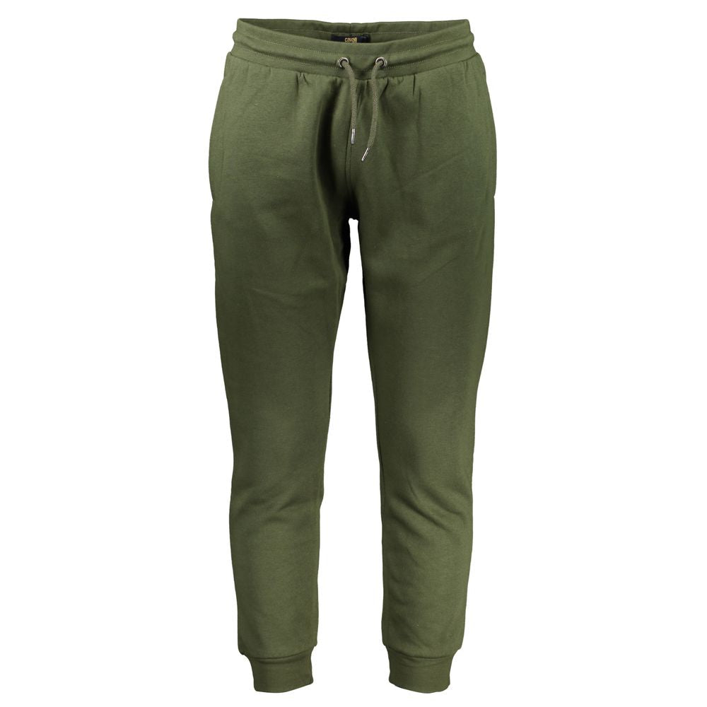 Cavalli Class Green Cotton Trousers