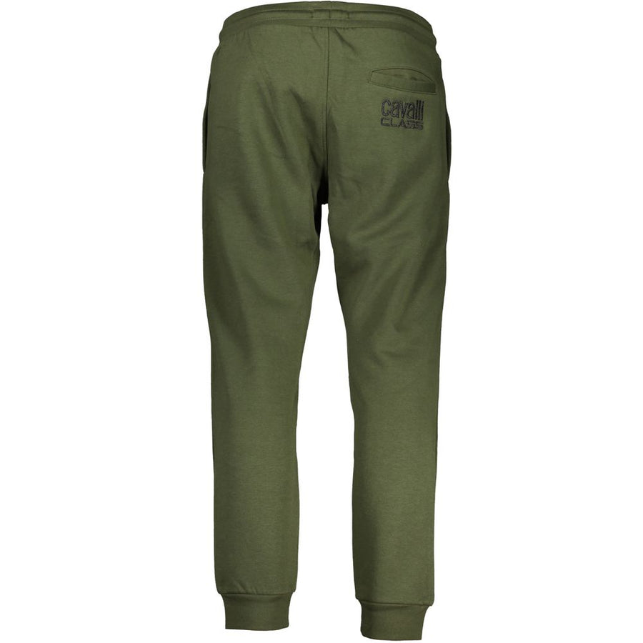 Cavalli Class Green Cotton Trousers