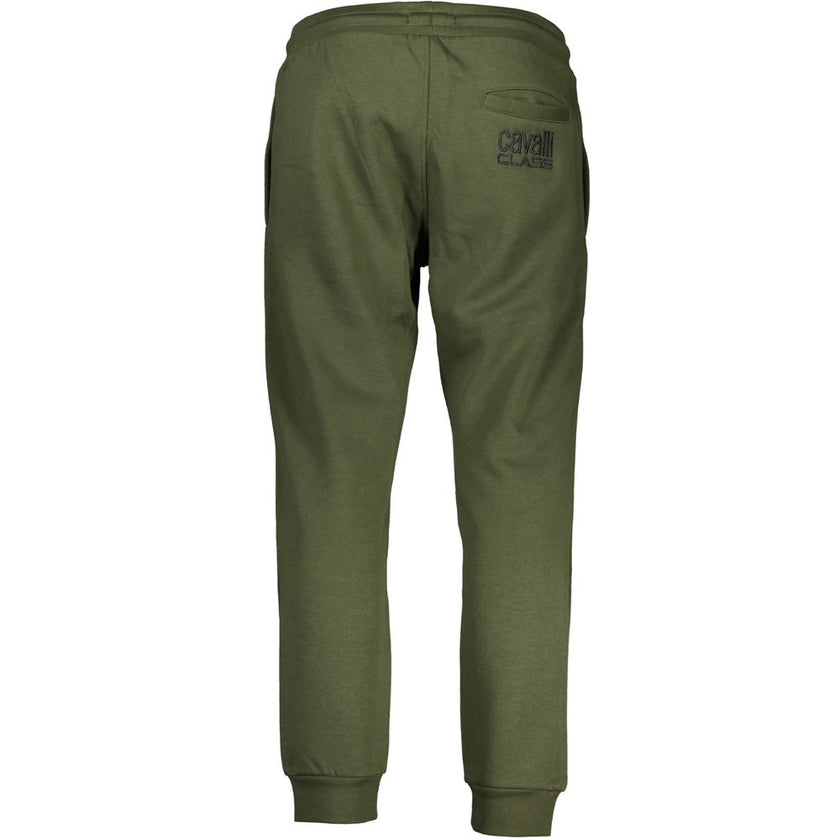 Cavalli Class Grüne Baumwollhose