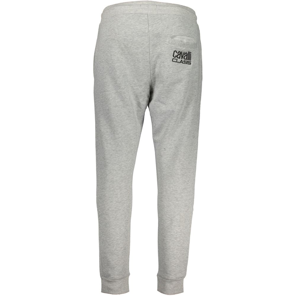 Cavalli Class Gray Cotton Trousers