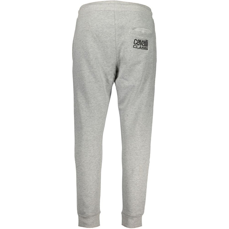 Cavalli Class Gray Cotton Trousers
