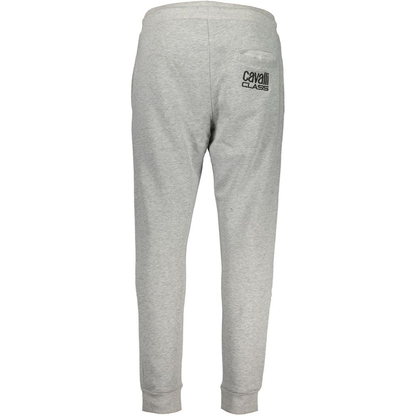 Cavalli Class Graue Baumwollhose