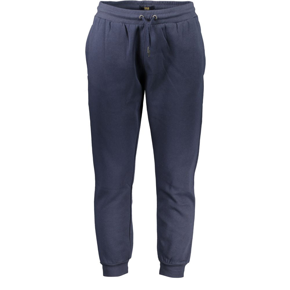 Cavalli Class Blue Cotton Trousers