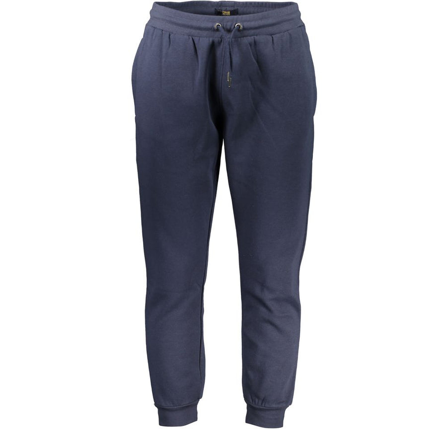 Cavalli Class Blue Cotton Trousers