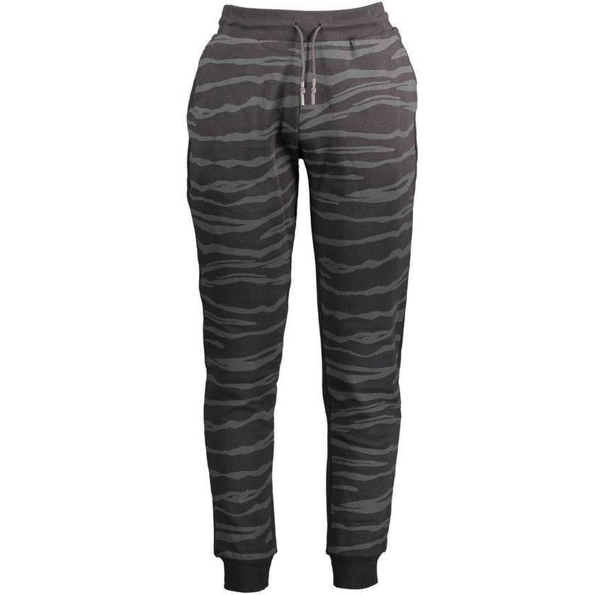 Cavalli Class Schwarze Baumwoll-Herren-Sweatpants