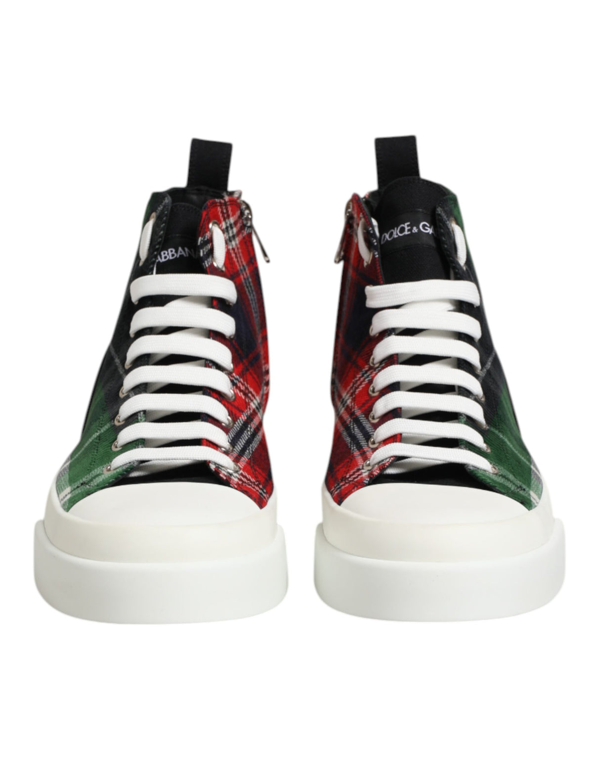 Dolce & Gabbana Multicolor Cotton High Top Men's Sneakers Shoes